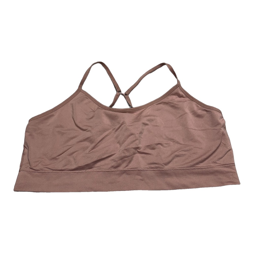 No Boundaries Racerback Bralette Bra XXL Mauve